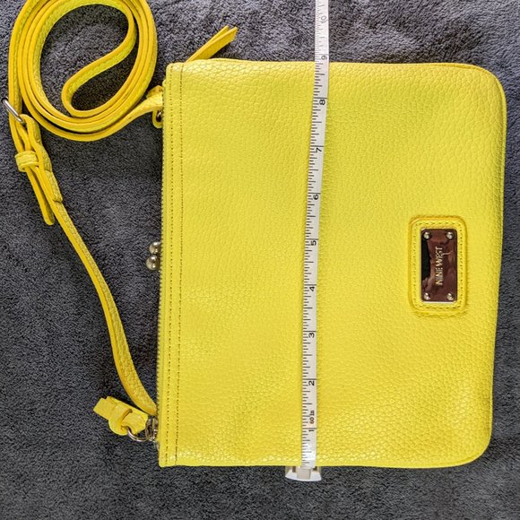 Nine West Neon Yellow Pebbled crossbody Bag - Picture 8 of 9